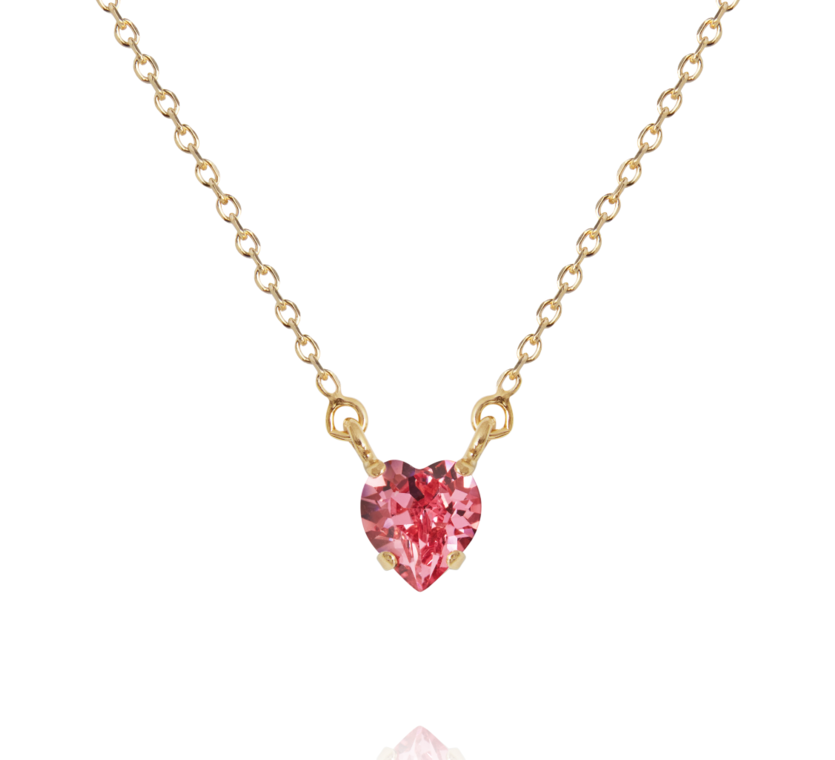 Valentina Heart Necklace Rose