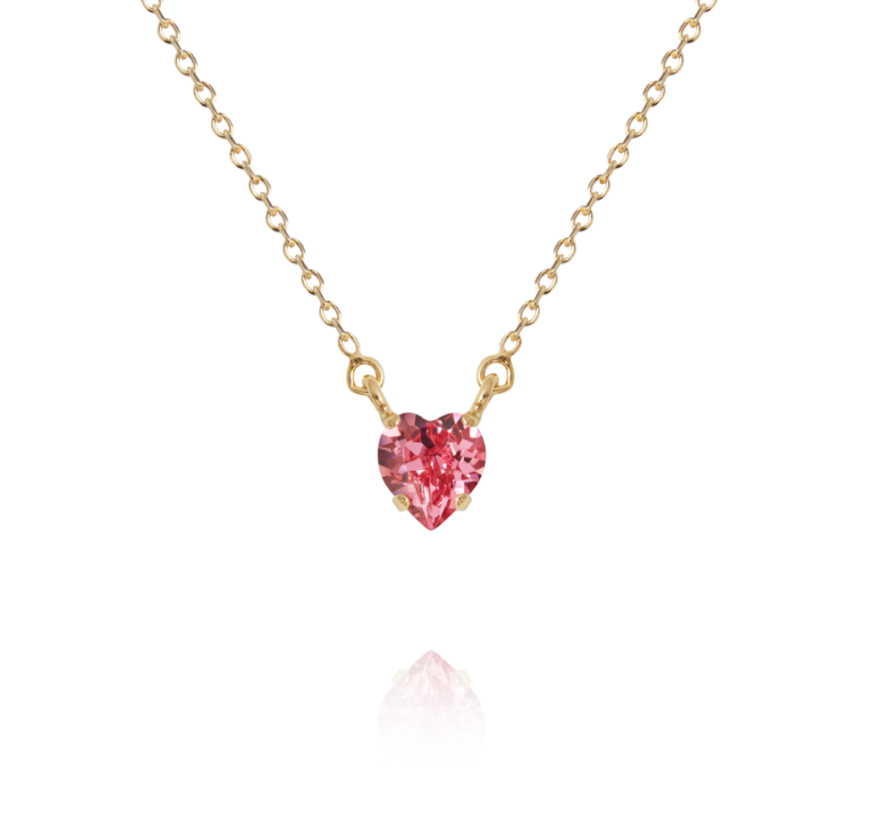 Valentina Heart Necklace Rose