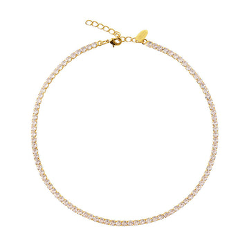 Zara Tennis Necklace Crystal