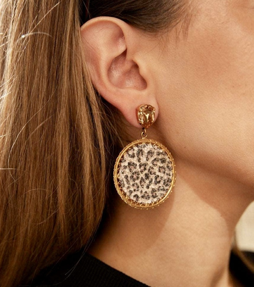 Crystal Rocks Earrings Leo