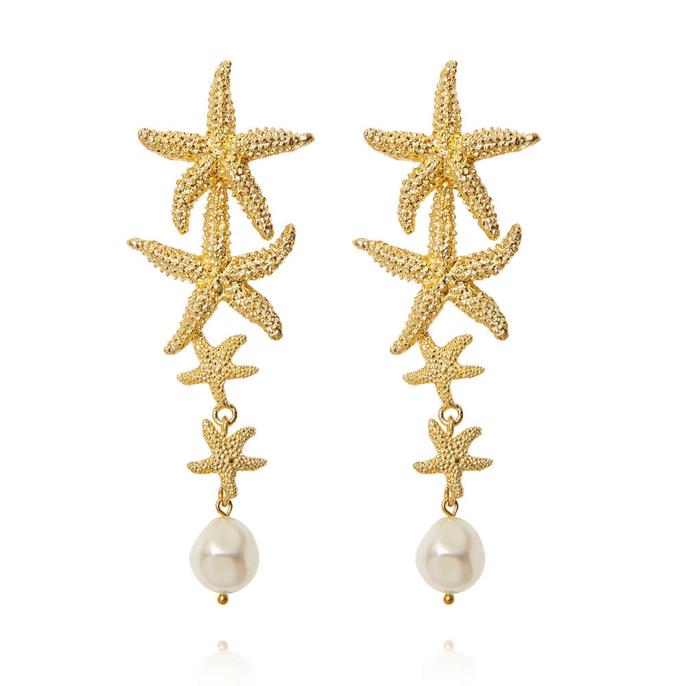 Falling Sea Star Earrings