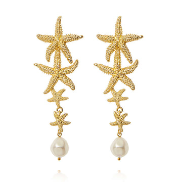 Falling Sea Star Earrings
