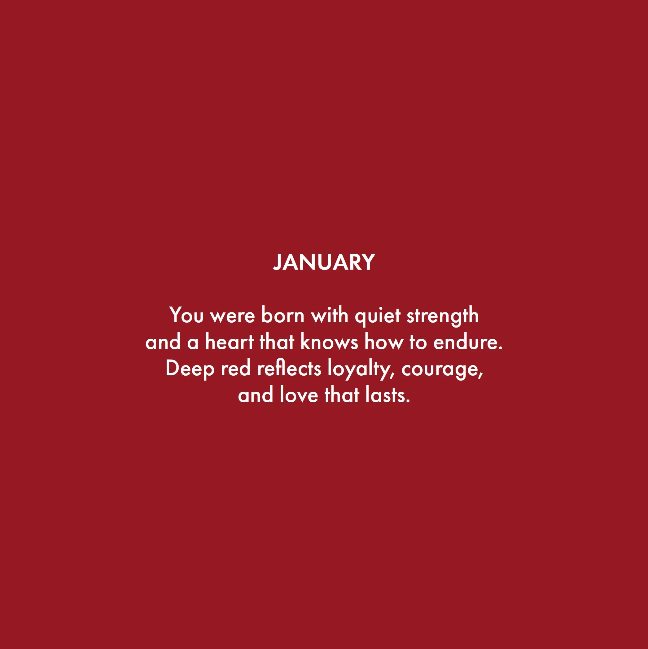 Childhood Birthstone Necklace / January
