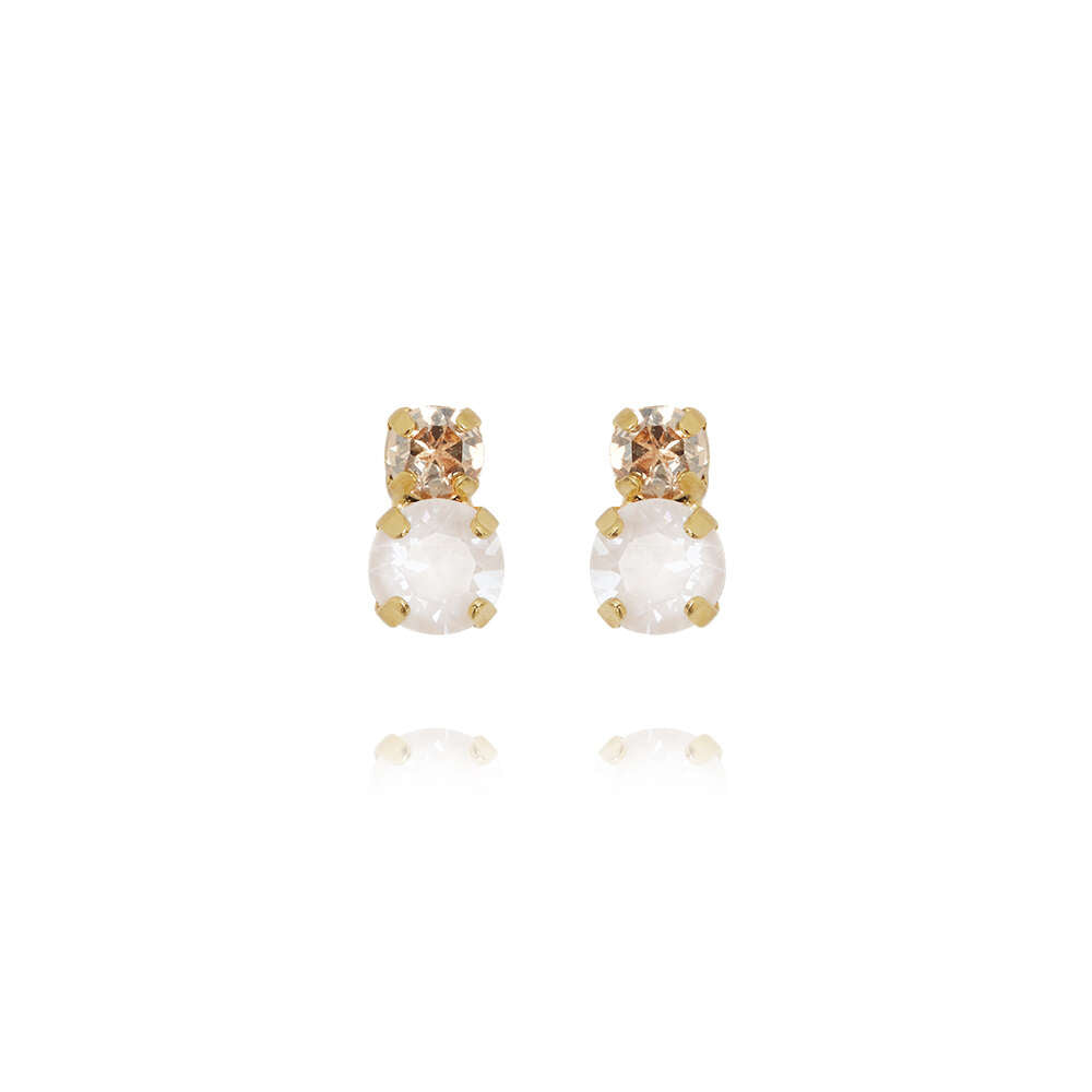 Leah Stud Earrings Electric White