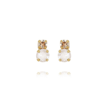 Leah Stud Earrings Electric White