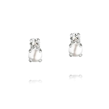 Girls Love Pearl Earrings Rhodium