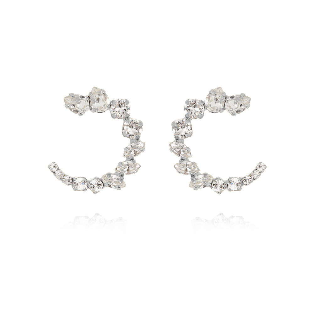 Mini Angie Earrings Crystal Rhodium