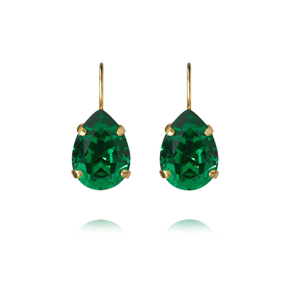 Mini Drop Clasp Earrings Majestic Green