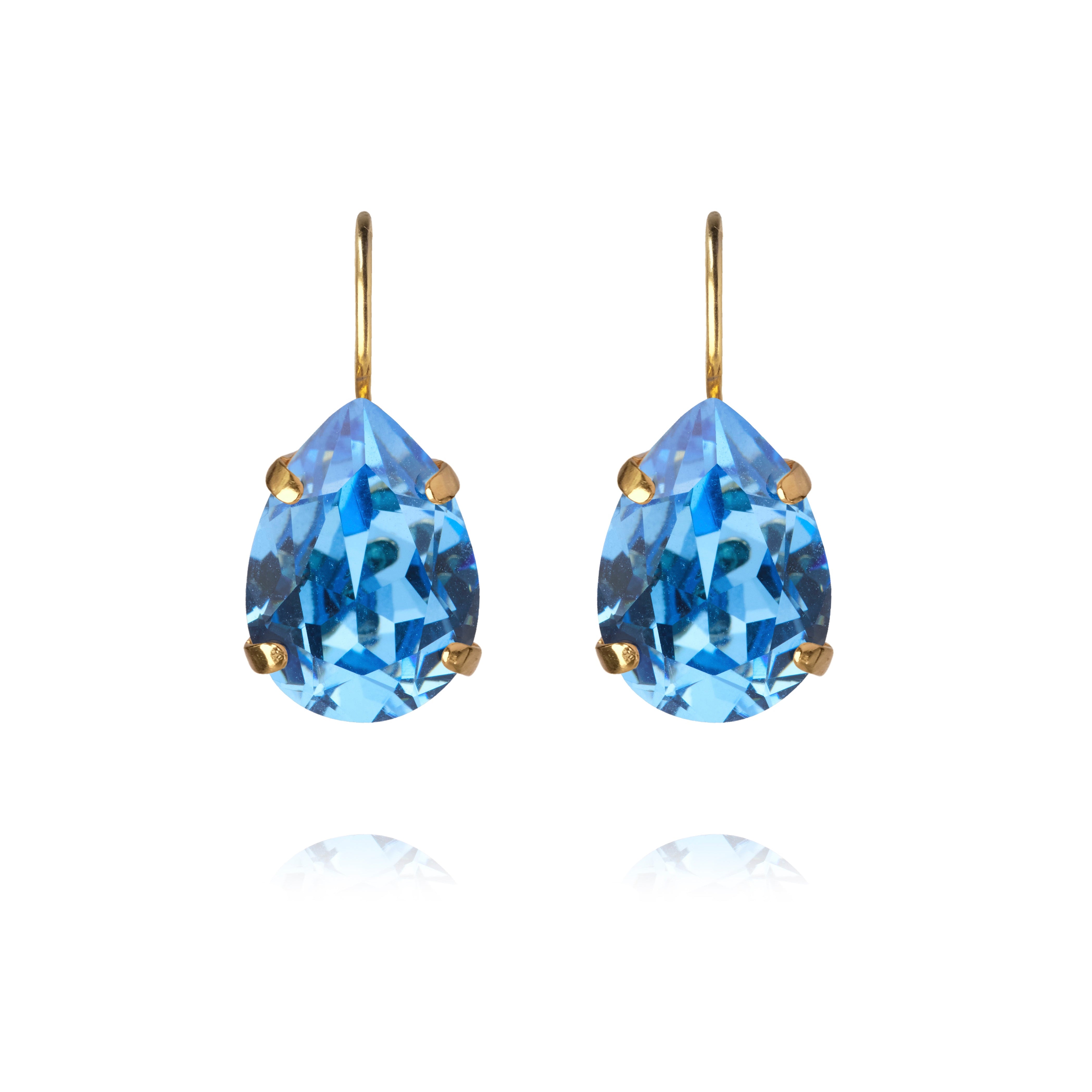 Mini Drop Clasp Earrings ReCreated IceBlue