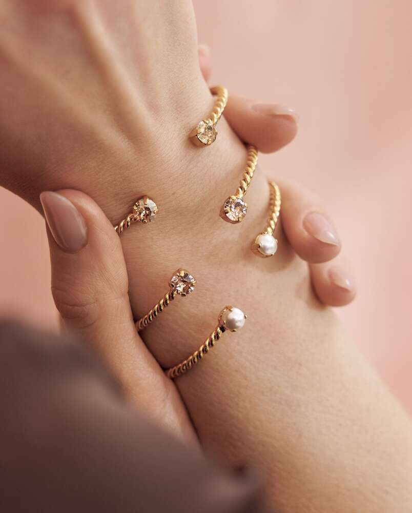 Mini Twist Bracelet Crystal