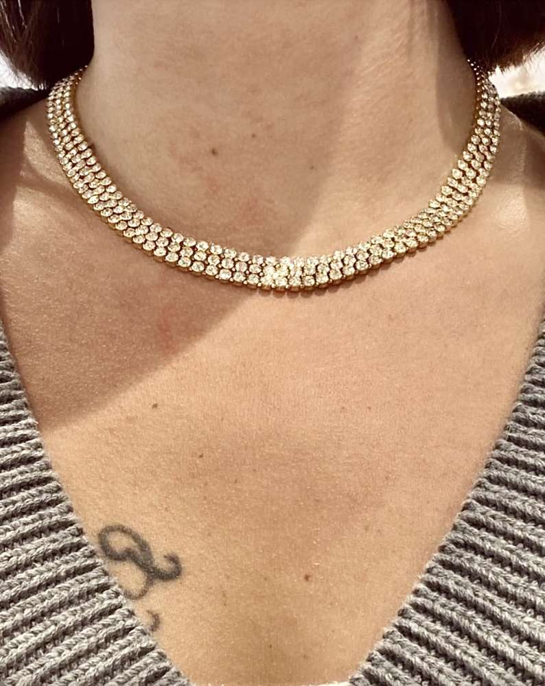 Siri Crystal Choker Necklace
